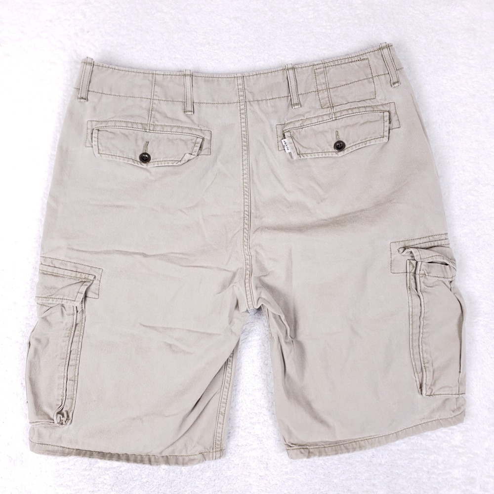 Levi's Mens Cargo Shorts 34 Tan Beige Cotton Utility Gorpcore Hiking - Picture 10 of 11